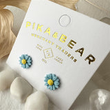 Bellis Porcelain Daisy Stud Earrings