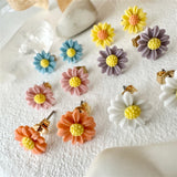 Bellis Porcelain Daisy Stud Earrings