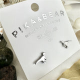 Clever Girl Velociraptor Dinosaur Stud Earrings