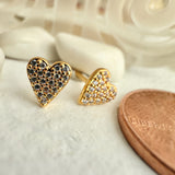 Heart of Glass Mini Heart Stud Earrings