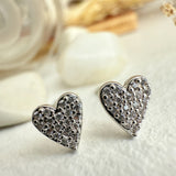 Heart of Glass Mini Heart Stud Earrings