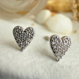 Heart of Glass Mini Heart Stud Earrings