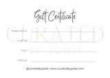 Curated by Jodie E-Gift Card