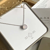 Solstice Sterling Silver Charm Necklace With Swarovski Crystal