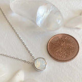 Solstice Sterling Silver Charm Necklace With Swarovski Crystal