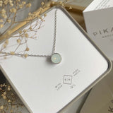 Solstice Sterling Silver Charm Necklace With Swarovski Crystal