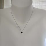 Solstice Sterling Silver Charm Necklace With Swarovski Crystal