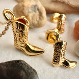 Dolly Cowboy Boot Charm Necklace