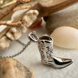 Dolly Cowboy Boot Charm Necklace