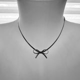 Florian Snake Chain Choker Necklace with Bow