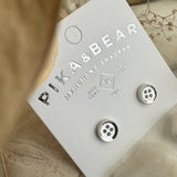 Notion Button Stud Earrings