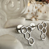 Pollen Honeycomb Stud Earrings