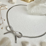 Florian Snake Chain Choker Necklace with Bow