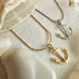 Scuttlebutt Anchor Charm Necklace