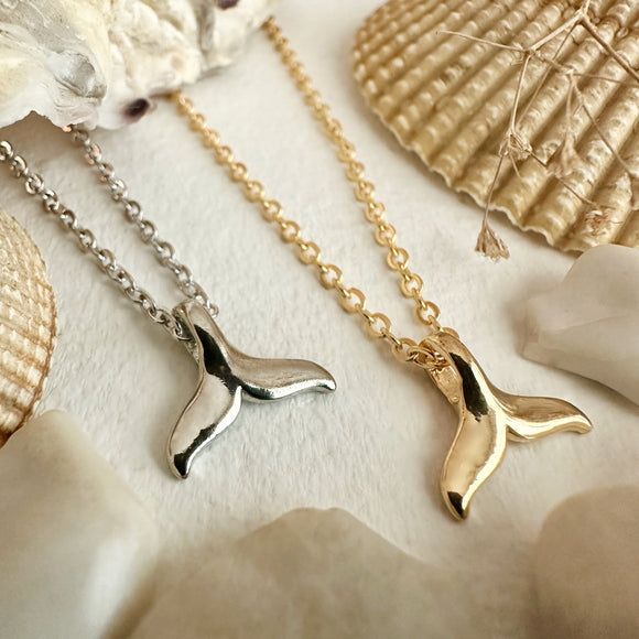Herman Whale Tail Charm Necklace