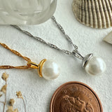Coyotito Pearl Drop Charm Necklace