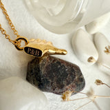 Odium Thumbs Down Charm Necklace in Gold