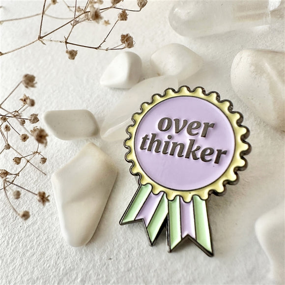 Rumination Overthinker Award Enamel Pin