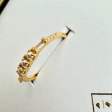 Phaedra Pearls & Baguette Ring in Gold