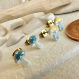 AGARIC Porcelain Mushroom Earrings