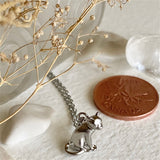 PENSIVE The Thinking Cat Charm Necklace