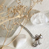 PENSIVE The Thinking Cat Charm Necklace