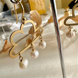 CUMULUS Brass Cloud Drop Earrings