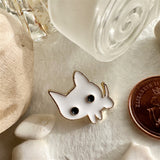 TERRANCE Tiny Timid Cat Enamel Pin