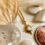 ESTRELLA Starburst Opal Charm Necklace