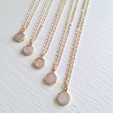 Tenerife Druzy Pendant Necklace