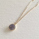 Tenerife Druzy Pendant Necklace