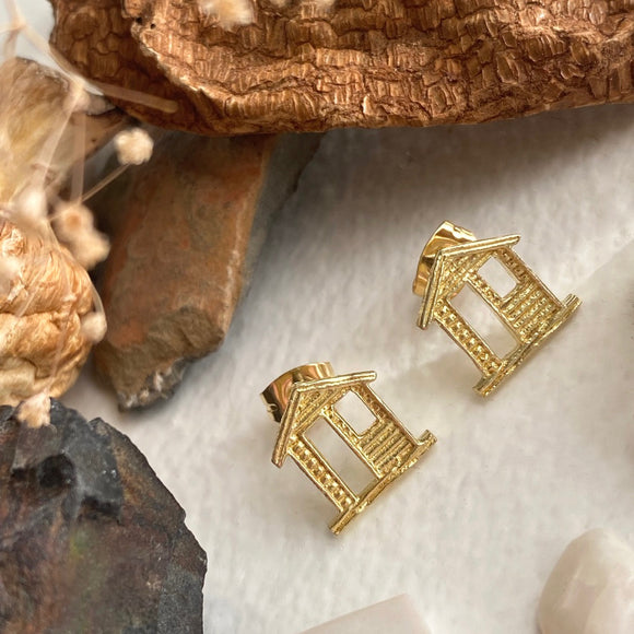 108 Cabin Stud Earrings